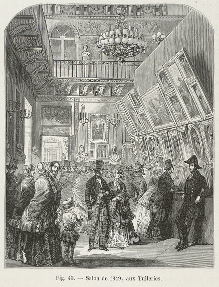 Salon de 1849, aux Tuileries — historical art exhibition