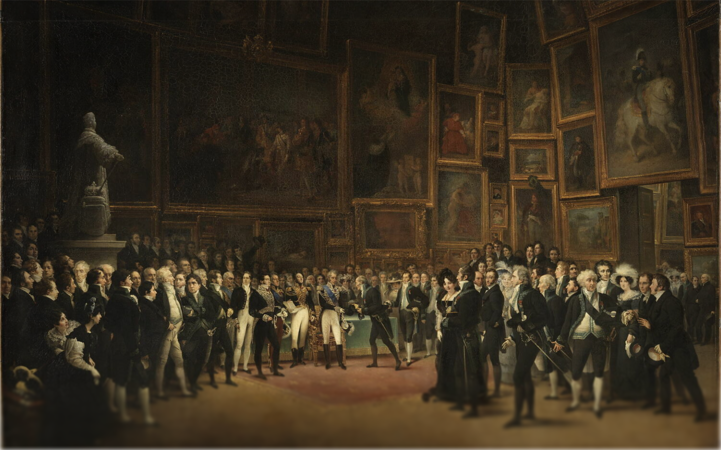 Charles X Distributing Awards to Artists for the Salon of 1824, by François Joseph Heim
